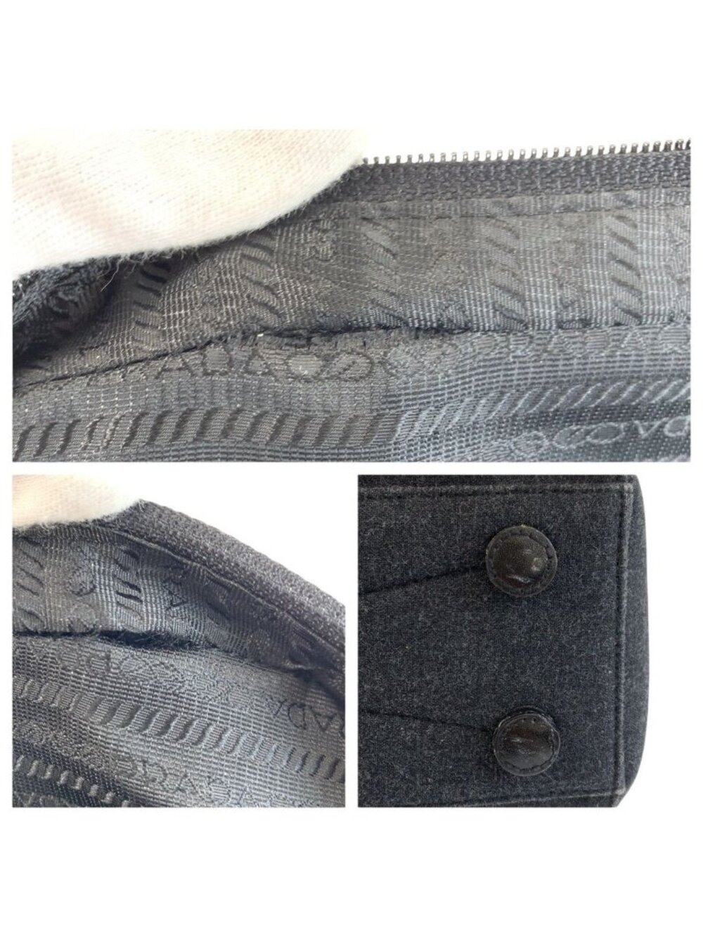 Prada Sports Gray Canvas Tote - Picture 5 of 9